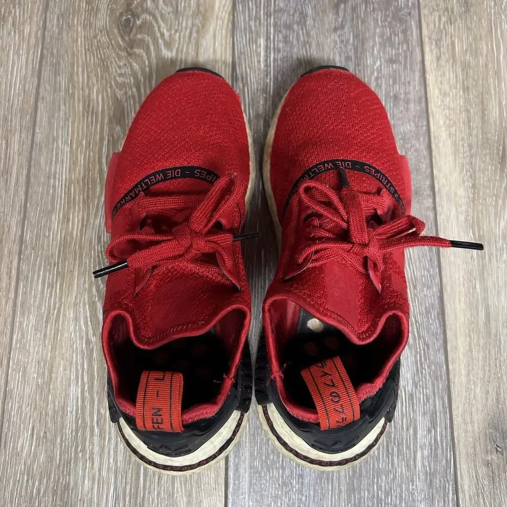 Adidas Youth US Size 6 Red Black NMD_R1 Speckle Pack Scarlet Low EF3648 Shoes
